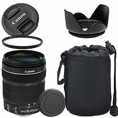 Picture of Canon EF-S 18-135mm f/3.5-5.6 is STM Lens with Optimal Accessory Bundle