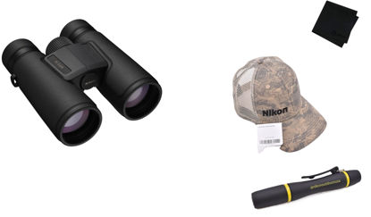 Picture of NIKON Monarch M5 8x42 Binocular & Topo Hat & Lens Pen & Gritr Microfibre