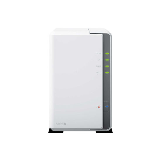 Picture of Synology DS223j 2-Bay Diskstation NAS (Realtek RTD1619B 4-Core 1.7 GHz 1GB DDR4 Ram 1xRJ-45 1GbE LAN-Port)