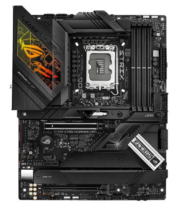 Picture of ASUS ROG STRIX Z790-H Gaming (WiFi 6E)LGA1700(Intel14th,13&12th Gen)ATX gaming motherboard(DDR5 7800 MT/s, PCIe5.0 x16 with Q-Release,4xPCIe 4.0 M.2 slots,USB 3.2 Gen 2x2 Type-C,front-panel connector)