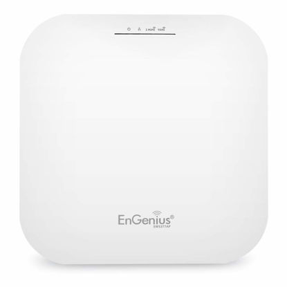 Picture of EnGenius EWS377AP WiFi 6 AX3600 4x4 Multi-Gigabit Access Point Features OFDMA, MU-MIMO, PoE+, WPA3, 2.5 Gbps Port, up to 1024 Client Devices, w/ EPA5006GAT Gigabit POE Adapter, 30W