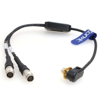 Picture of Eonvic Hirose 20 Pin Stratus Lens Control Y Cable for Canon Cinema CN-E Servo Lenses