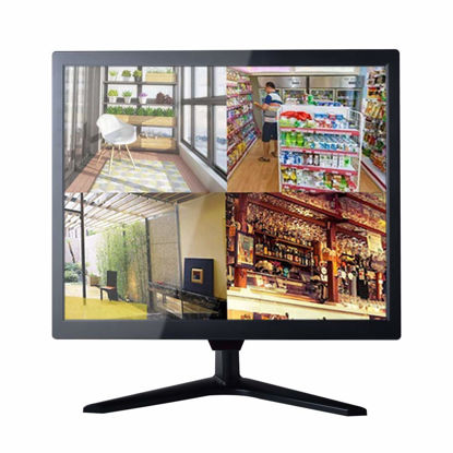 Picture of Cocar CCTV Security Monitor, 19 inch Security Surveillance Monitor for Home Security Systems Surveillance Camera STB PC, 1280x1024 Vesa 10 * 10 Mounting Built-in Speaker, BNC/VGA/HDMI/Audio in & out