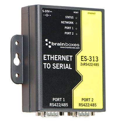 Picture of Brainboxes ES-313 2PORT RS422/485 ETHERNET to Serial Device Server 1 MEGABAUD