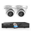 Picture of PANOOB 8 Channel Security Camera Systems PoE, 2PCS Wired 6MP Dome IP Camera, AI Human Vehicle Detection, 2.8mm Wide Angle, IP67 100ft IR Night Vision Built-in Mic, 4K 8 Channel NVR 2TB HDD, PD0208-6M