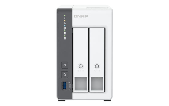 Picture of QNAP TS-216G-US - The Most Affordable 2-Bay 2.5GbE Desktop NAS, Equipped with ARM Cortex-A55 Quad-Core CPU, Built-in NPU and 4GB DDR4 RAM (Diskless)