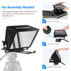 Picture of NEEWER Teleprompter X14 with RT-110 Remote & APP Control (Bluetooth Connection via NEEWER Teleprompter App), Portable No Assembly Compatible with iPad Android Tablet, Smartphone, DSLR Camera