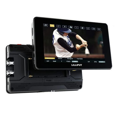 Picture of LILLIPUT 5.5" HT5S Camera-top Urtra Bright 2000NITS HDMI 2.0 Touch Screen 1920x1080 3G-SDI Sunlight Readable 3D-LUT LANC Cable Field Monitor with Power Adapter