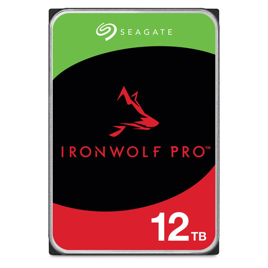 Picture of Seagate IronWolf Pro, 12 TB, Enterprise NAS Internal HDD -CMR 3.5 Inch, SATA 6 Gb/s, 7,200 RPM, 256 MB Cache for RAID Network Attached Storage (ST12000NT001)