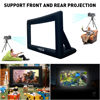 Picture of Inflatable Projector Screen, 20ft Inflatable Movie Screen Outdoor One-piece Design Front & Rear Projection Blow Up Movie Screen Outdoor Projector Screen Easy Set Up for Backyard Movie Night Pool Party