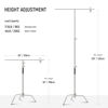 Picture of NEEWER C Stand with Boom Arm Pro 100% Stainless Steel, Max Height 10.8ft/330cm Air Cushion Heavy Duty Photography Light Stand with 4.2ft/128cm Holding Arm for Monolight Softbox Reflector