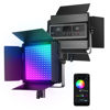 Picture of NEEWER RGB1200 RGB LED Video Light Panel with APP/2.4G Control, 60W Studio Photography Lighting 22000Lux@0.5m/1% Precise Min Dimming/360° Full Color/ CRI97+/TLCI98+/2500K-8500K/18 Effect with Barndoor