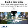 Picture of Lorex 4K Dual-Lens Indoor/Outdoor WiFi Security Camera with Smart Security Lighting, 32GB (White)