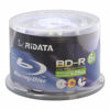 Picture of 600 Pack Ridata 6X BD-R BDR 25GB Single Layer Blue Blu-ray White Inkjet Hub Printable Recordable Blank Media Disc with Spindle Packing