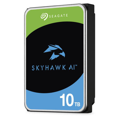 Picture of Seagate Skyhawk AI 10TB Video Internal Hard Drive HDD - 3.5 Inch SATA 6Gb/s 256MB Cache for DVR NVR Security Camera System with in-house Rescue Services (ST10000VEZ01/001)