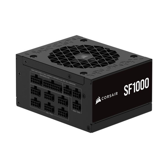 Picture of CORSAIR SF1000 (2024) Fully Modular Low Noise 80 PLUS Platinum ATX Power Supply - ATX 3.0 Compliant - PCIe 5.0 Ready - SFX-to-ATX Bracket Included - Black