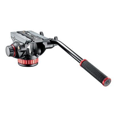 Picture of Manfrotto 502 Pro Video Head with 504PLONG Long Quick Release Mounting Plate and Flat Base