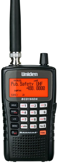 Picture of Uniden Bearcat BCD160DN Handheld Digital Scanner, Exclusive Features, Band Scope Rapid System/Channel Number Tagging, Narrow-Band Reception, and Search Features to Detect Signals Faster than Ever