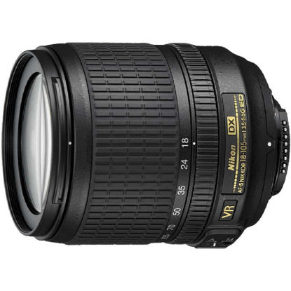 Picture of Nikon AF-S DX NIKKOR 18-105mm f/3.5-5.6G ED Vibration Reduction Zoom Lens with Auto Focus for Nikon DSLR Cameras - (New)