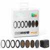 Picture of NiSi 67mm-82mm SWIFT FS ND Filter Kit - ND8 (3 Stop), ND64 (6 Stop) and ND1000 (10 Stop) - 82mm Press-On Neutral Density Filters with 67mm/72mm/77mm/82mm Thread Adapters