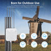 Picture of WAVLINK AX1800 Outdoor WiFi 6 Extender, Long Range WiFi Repeater Dual Band, Weatherproof, Active/Passive POE Powered, Access Point/Repeater/Mesh Mode, 128 Devices, for Farm Yard Park