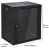 Picture of 12U Wall Mount Server Cabinet Network Rack Enclosure Locking Glass Door by NETECABLE