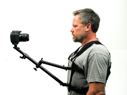 Picture of Glide Gear SNC100 Video Camera Snorricam 3rd Person DSLR Vest Hands-Free Front and Rear Body Camera Mount Harness - 1.5kg Payload - Ideal for POV and Third-Person Shooting Angles