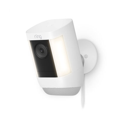 Picture of Ring Spotlight Cam Pro, Plug-In | 3D Motion Detection, Two-Way Talk with Audio+, and Dual-Band Wifi (2022 release) - White