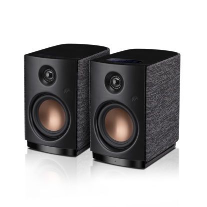 Picture of HiVi-Swans OS-10 HiFi Stereo Speakers, Bluetooth 5.0 Active Computer Bookshelf Speakers - 4'' Dynamic Woofer, Powered Desk Speakers 62w RMS with Touch Control for PC/Phone/TV/Monitor (Pair)