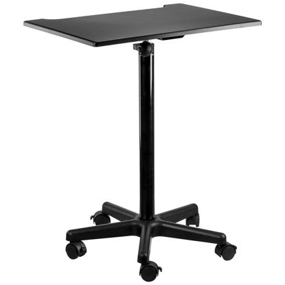 Picture of Flashpoint 28-48" Photography Posing Table for Home and Studio, Height Adjustable Table with 18x27 Matte Black Finish Reflection-Free Table Top is Perfect for Studio and On-Location Photo Shoot