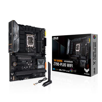 Picture of ASUS TUF Gaming Z790-Plus WiFi LGA 1700(Intel 14th,12th &13th Gen) ATX Gaming Motherboard(PCIe 5.0,DDR5,4xM.2 Slots,16+1 DrMOS,WiFi 6,2.5Gb LAN,Front USB 3.2 Gen 2 Type-C,Thunderbolt 4(USB4),Aura RGB)