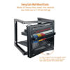 Picture of 9U Wall Mount Open Frame Network Rack, Swing Out Hinged Door 18 Inch Depth, Holds Network Servers and AV Equipment, Easy Rear Access to Equipment, Door Opens 180 Degrees from Either Side