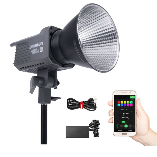 Picture of Aputure Amaran 100d S 100d-s 100ds LED Video Light, 100W CRI 96+ TLCI 99+ Sidus Link App Control DC/AC Power Supply Bowens Mount, Made by Aputure