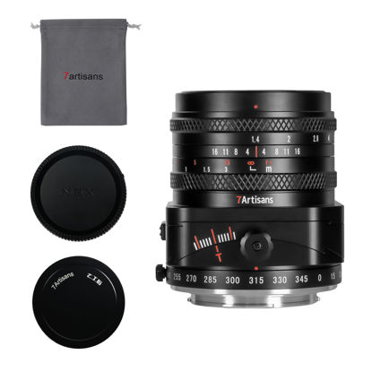 Picture of 7artisans 50mm F1.4 APS-C Frame Tilt-Shift Lens with 2-in-1 Compatible for Fujifilm FX-Mount Mirrorless Cameras X-A1 X-A10 X-A2 X-A3 A-at X-M1 XM2 X-T1 X-T10 X-T2 X-T20 X-Pro1 X-Pro2 X-E1 X-E2 E-E2s