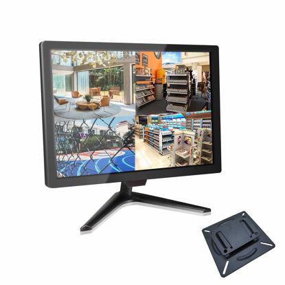 Picture of Cocar 18.5" CCTV Monitor, 16:9 BNC Monitor with YPBPR/BNC/VGA/HDMI/Audio in Out, 1336x768 TFT LCD Display for Home Security Systems Surveillance Camera STB PC 75x75mm VESA Wall Mounting