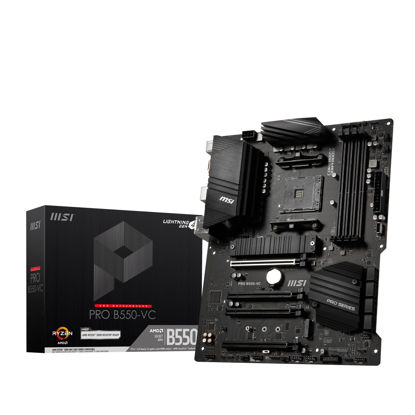 Picture of MSI PRO B550-VC ProSeries Motherboard (AMD AM4, DDR4, PCIe 4.0, SATA 6Gb/s, M.2, USB 3.2 Gen 2, HDMI/DP, ATX)