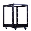 Picture of RackPath 12U Open Frame Server Rack - Heavy Duty 4 Post Adjustable Depth with Casters