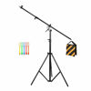 Picture of CONXTRUE Max 13.2ft/400cm Two Way Adjustable Photo Studio Light Stand with 6.2ft/190cm Boom Arm and Sandbag, Aluminum Alloy Rotable Tripod for Studio Outdoor Photography Portrait Video