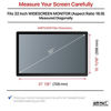 Picture of 32 Inch Privacy Screen Filter for Widescreen Computer Monitor (16:9 Aspect Ratio). Original Anti Glare Protector Film for data confidentiality - (32" W9) - MEASURE SCREEN CAREFULLY