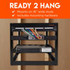 Picture of ECHOGEAR 10U Network Rack - Wall Mountable Heavy Duty 4 Post Design Holds All Your Networking & AV Gear - Open Frame Design Includes 2 1U Vented Shelves & Mounting Hardware