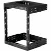 Picture of StarTech.com 2-Post 12U Heavy-Duty Wall Mount Network Rack, 19" Open Frame Server Rack with Adjustable Depth, Wall Mount Data Rack for IT / AV / Patch Panel / Computer Equipment (RK12WALLOA)