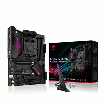 Picture of ASUS ROG Strix AMD AM4 ATX Motherboard - WiFi 6, 2.5Gb LAN, 16 Power Stages, Bundled Hyper M.2 Gen 4 Card, Addressable RGB