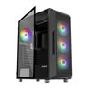 Picture of Zalman i3 NEO ATX Mid Tower Gaming PC Case - 4 x 120mm Fixed RGB Fans Preinstalled - Mesh Front Panel for High Airflow - Tempered Glass Side Panel, Black