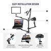 Picture of NEEWER Overhead Camera Stand Desk Mount Rig with 4 Boom Arms for Photography Video Light Ring Light Mount Webcam Mic Compact DSLR for Live Streaming Broadcast Online Teaching Meeting, DS007