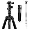 Picture of SIRUI Traveler 7C Camera Tripod 65.55 inches Carbon Fiber Arca Tripod with E-10 360° Panorama Ball Head and Arca Swiss Quick Release Plate Load Capacity Up to 17.6lbs, Convertible to Monopod