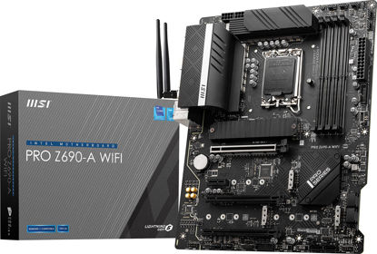 Picture of MSI PRO Z690-A WiFi ProSeries Motherboard (12th/13th/14th Gen Intel Core, LGA 1700 Socket, DDR5, PCIe 5, 2.5G LAN, M.2 Slots, Wi-Fi 6E, Bluetooth 5.3, ATX)