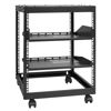 Picture of VEVOR 12U Open Frame Server Rack, 23''-40'' Adjustable Depth, Free Standing or Wall Mount Network Server Rack, 4 Post AV Rack with Casters, Holds All Your Networking IT Equipment AV Gear Router Modem