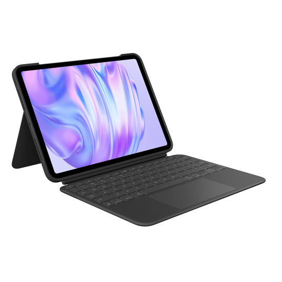 Picture of Logitech Combo Touch iPad Pro 11-inch (M4)(2024) Keyboard Case - Detachable Backlit Keyboard with Kickstand, Comfortable Typing, Multi-use Mode - Midnight Black