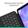 Picture of Logitech Combo Touch iPad Pro 11-inch (M4)(2024) Keyboard Case - Detachable Backlit Keyboard with Kickstand, Comfortable Typing, Multi-use Mode - Midnight Black