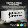 Picture of CORSAIR RM1000x Shift Fully Modular ATX Power Supply - 80 Plus Gold - ATX 3.0 - PCIe 5.0 - Zero RPM - Modular Side Interface - White